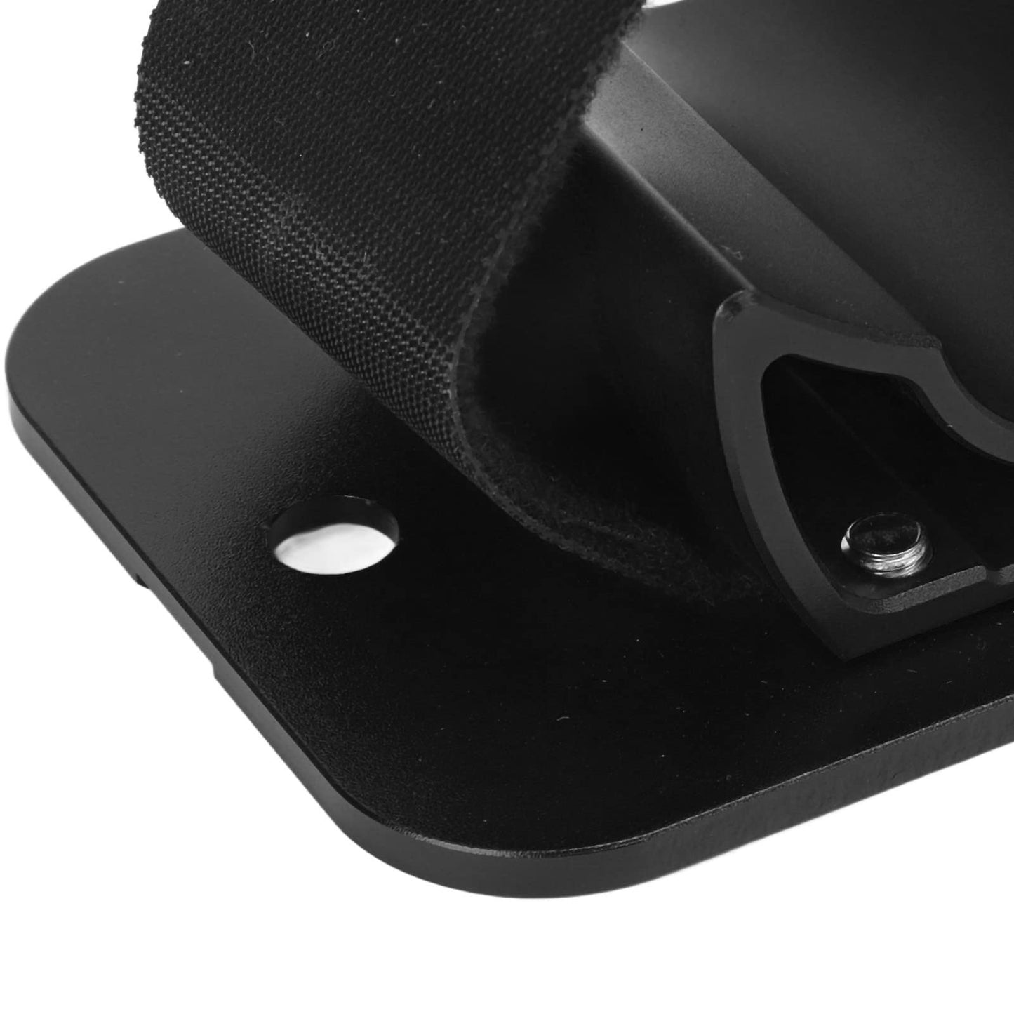 Car Roof Bike Rear Wheel Bracket, Aluminum Alloy Wear Resistant Rooftop Mount Bicycle Holder, Rack Mount, Road Tire Holder Carrier Fits Mountain Bikes, Bicycles EBikes (Black)