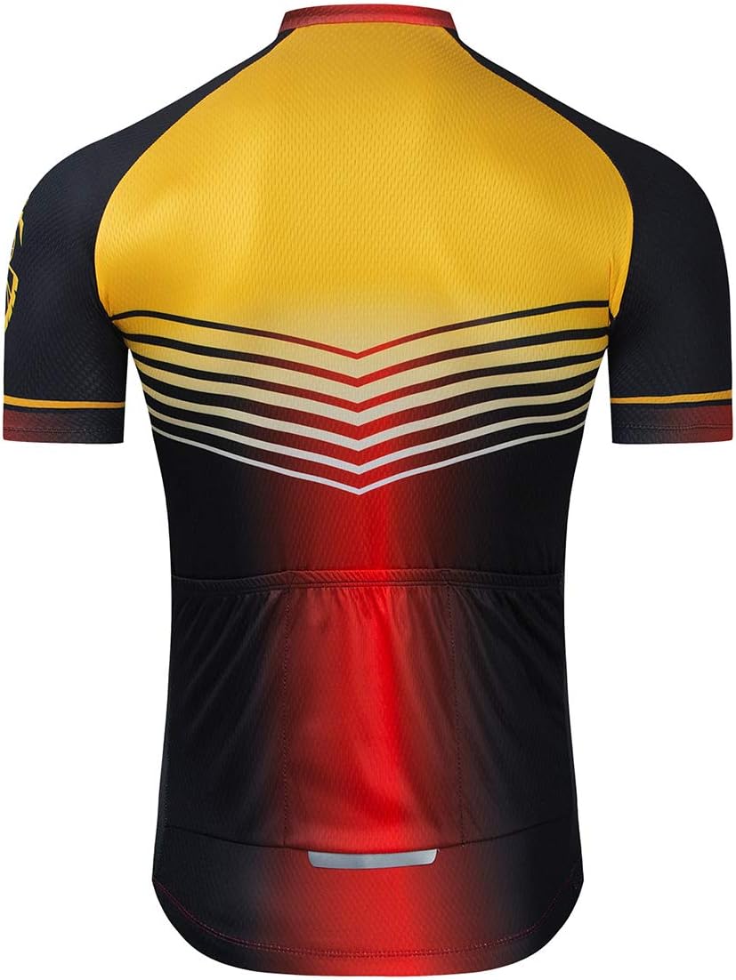 Aogda Cycling Jerseys Men Bike Shirts Team Biking Tops Bicycle Short Sleeves Clothing