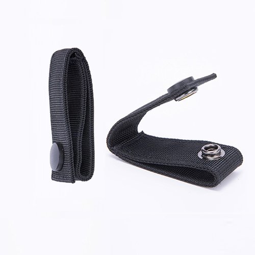 Handcuff Strap Holder 2Pcs Handcuff Belt Straps Single Snap Nylon Hand CuffBelt Keeper Chain HandcuffHolder Strap Belt Clip Quick Release Hook 2.25" Tactical Cuffs Carrier for Duty Belts