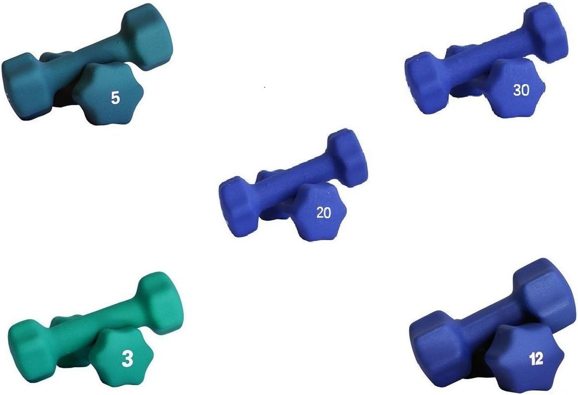 Ader Neoprene Dumbbell (1-30lb) Single Size Pair or Set