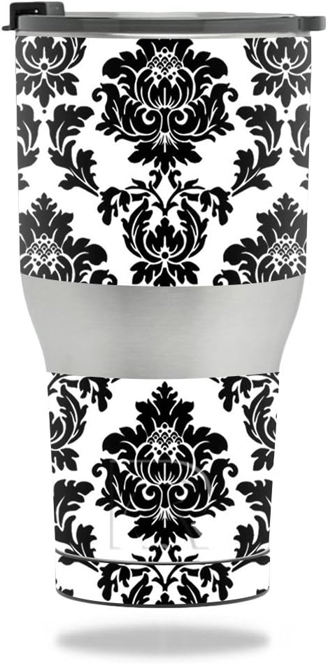 MightySkins Skin Compatible with RTIC Tumbler 30 oz. (2017) - Vintage Damask | Protective, Durable, and Unique Vinyl Decal wrap Cover | Easy to Apply, Remove, and Change Styles | Made in The USA