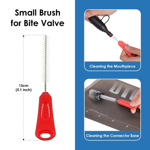 UTOBEST Hydration Bladder Cleaning Kit,4 in 1 Water Bladder Cleaning Brush Kit,Water Reservoir Cleaning Tools for Hydration Backpack(red- 1 Pack)