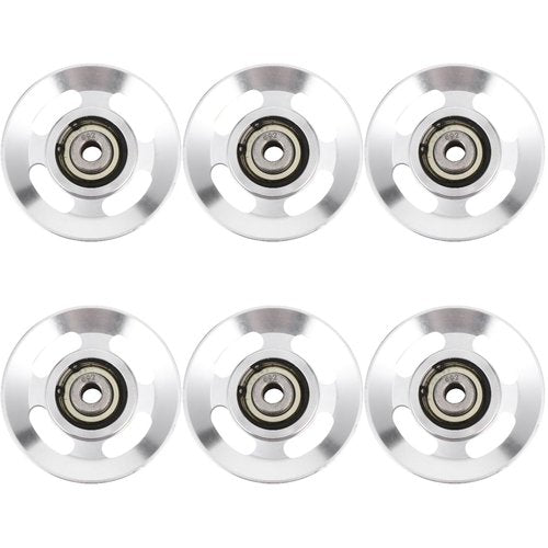 balacoo 6pcs Pulley System for Home Gym, Aluminum Alloy Cable Pulley Wheel for Gym Equipment Exercise Machine Pulldown Attachments