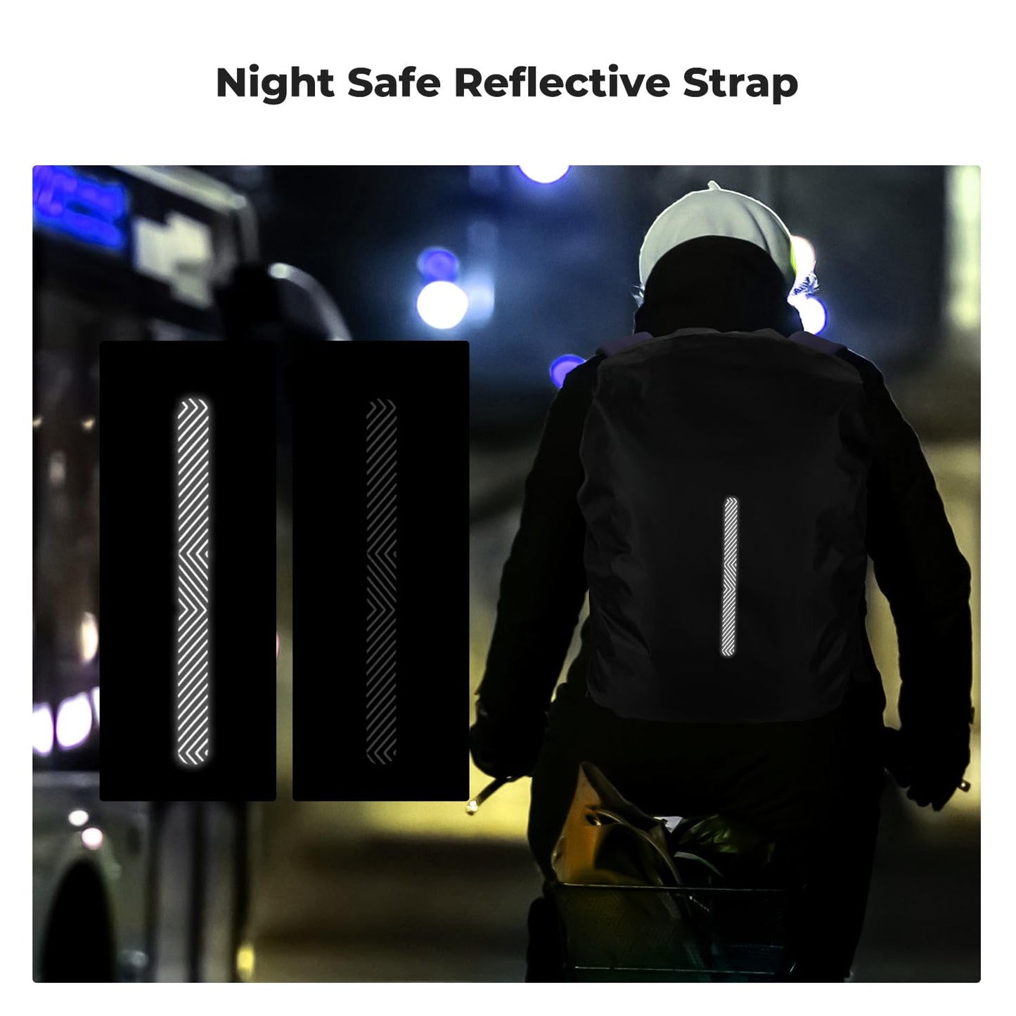 K&F Concept Waterproof Backpack Rain Cover with Reflective Strip, Waterproof Ultralight Backpack Cover for Hiking, Camping, Biking, Outdoor, Traveling