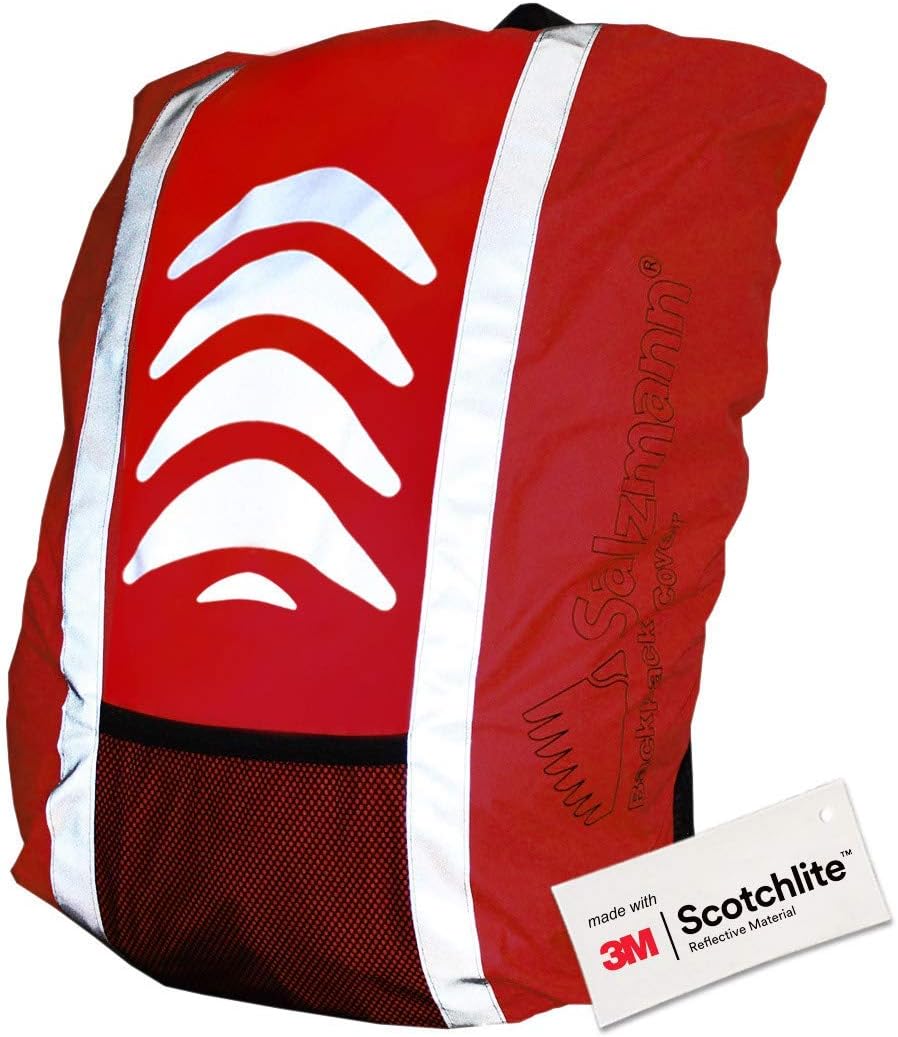 Salzmann 3M Reflective Backpack Cover | High Visibility, Waterproof & Weatherproof | Ideal for Cycling, Running & Hiking