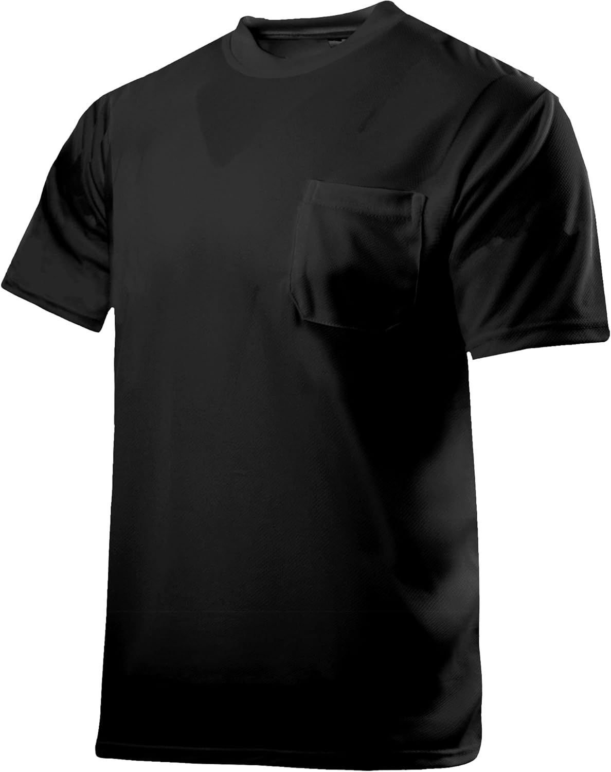 JORESTECH Safety High Visibility Orange or Yellow Short Sleeve Work T Shirt with Chest Pocket, Moisture Wicking Fabric