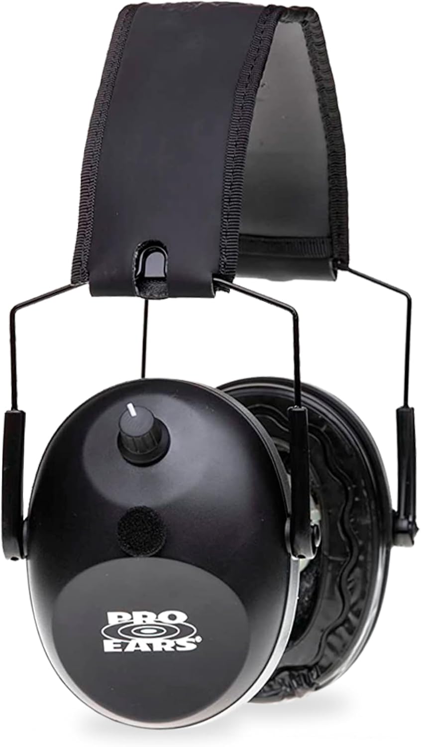 Pro Ears Gold II 26 Ear Muffs, NRR 26, Military Grade Hearing Protection w/DLSC Compression, Gel Ear Seals & Auto Shut Off