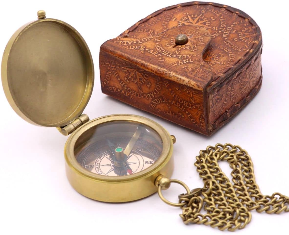 Engraved Dad to Son Compass - I Love You Gift for Son's Birthday, Graduation, or Confirmation