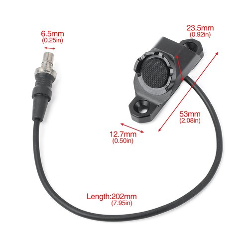 NOBUHIRO Remote Pressure Switch, Tactical Flashlight Switch Compatible with M300 M600 Light, Metal Switch Mounted for Mlok/Keymod Rail