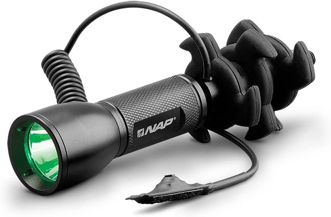New Archery Products NAP Apache Predator Hog Hunting Stabilizer Green LED Light with Pressure Switch