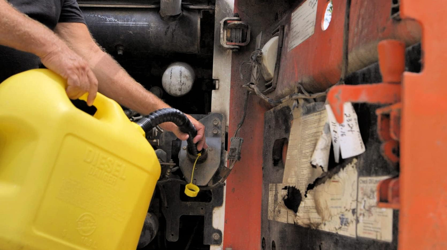 EZ-POUR Gas Can Spout Replacement (1 pack) - Deluxe 5 Gallon Hi-Flo System with Gas Can Nozzle, Flexible Spout, Vent Kit