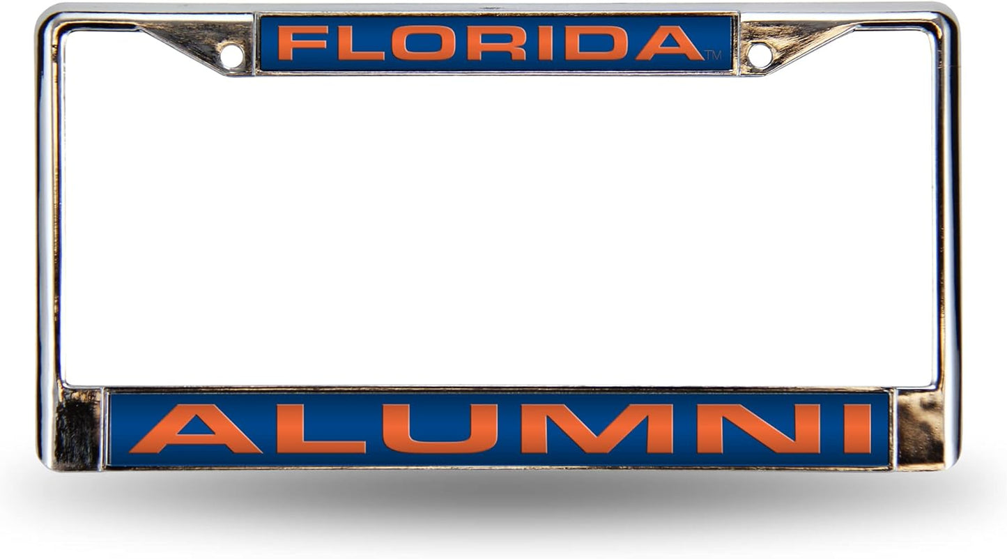 Rico Industries NCAA Unisex-Adult Laser Cut Inlaid Standard Chrome License Plate Frame
