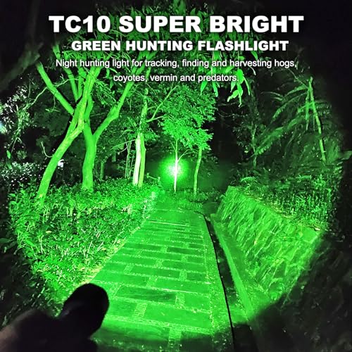 ANEKIM Green Hunting Light Kit - 1800 Lumens, 1200m Range, Waterproof