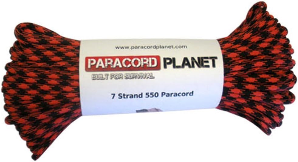Paracord Planet 550 lb, 50' Foot Hank, Parachute Cord. Also Known as Paracord Rope, Parachute Rope, Utility Cord, Tactical Cord, and Military Cord. USA Made to Provide Durability and Strength.