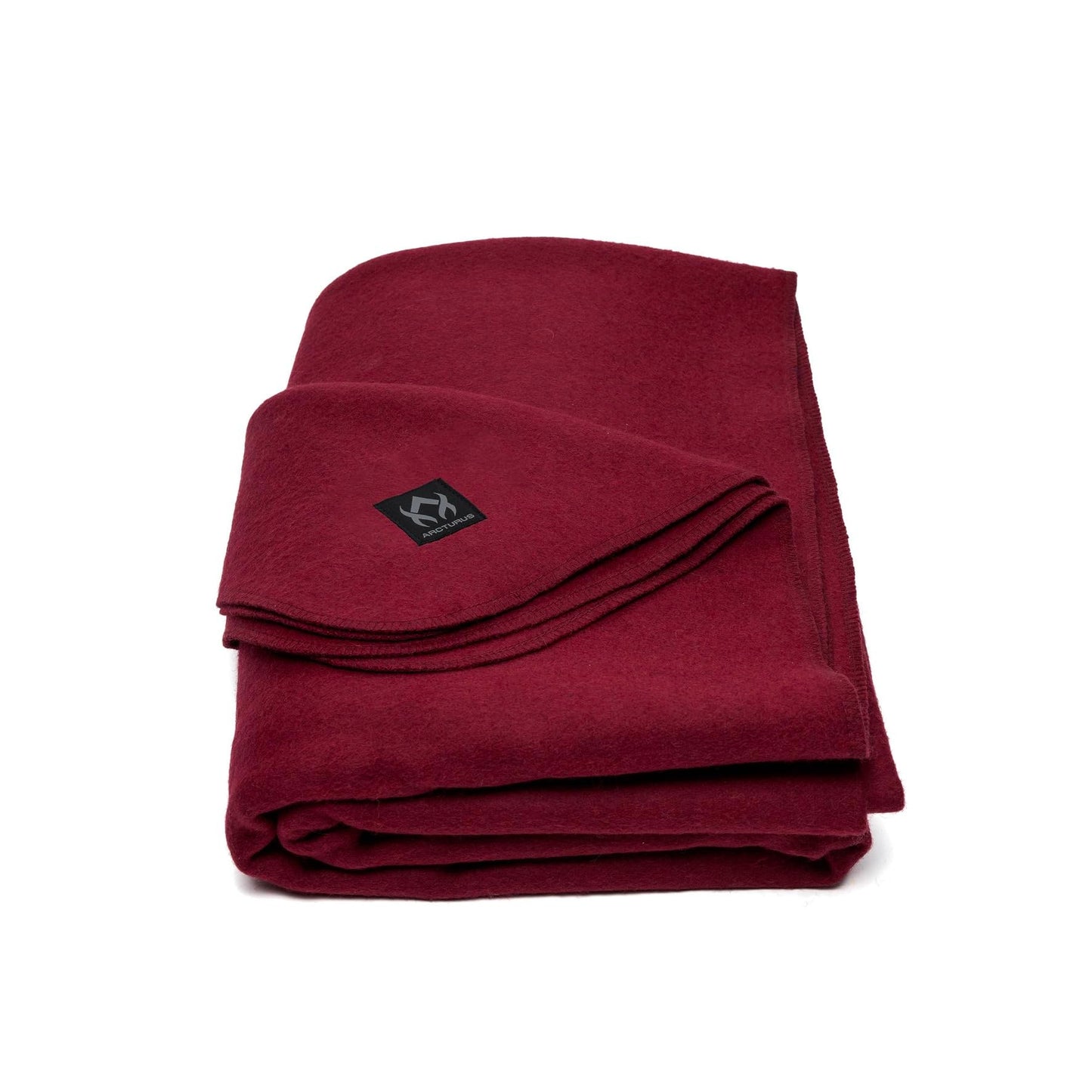 Arcturus Wine Wool Blanket and Blanket Strap Bundle