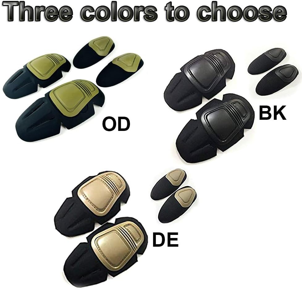 Tactical Military Paintball Elbow Knee Pads Airsoft Combat Protective Set