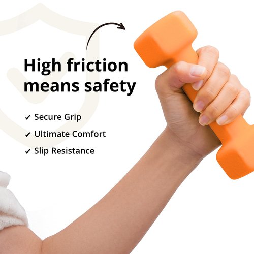 Portzon 10 Colors Options Compatible with Set of 2 Neoprene Dumbbell,1-20 LB, Anti-Slip, Anti-roll, Hex Shape