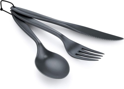 GSI Outdoors 3 Pc. Ring Cutlery Set, Grey