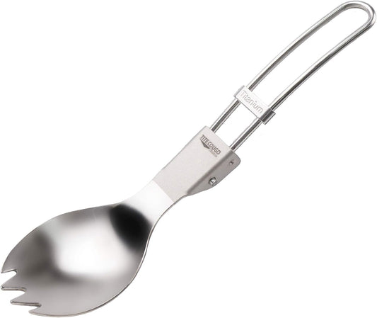 Ultralight Outdoor Titanium Spork Healthy Camping Spoon Folding Fork 18g