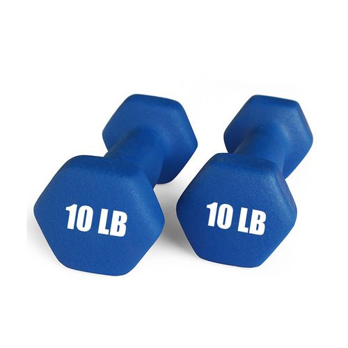 Portzon Weights Dumbbells 10 Colors Options Compatible with Set of 2 Neoprene Dumbbells Set,1-15 LB, Anti-Slip, Anti-roll, Hex Shape