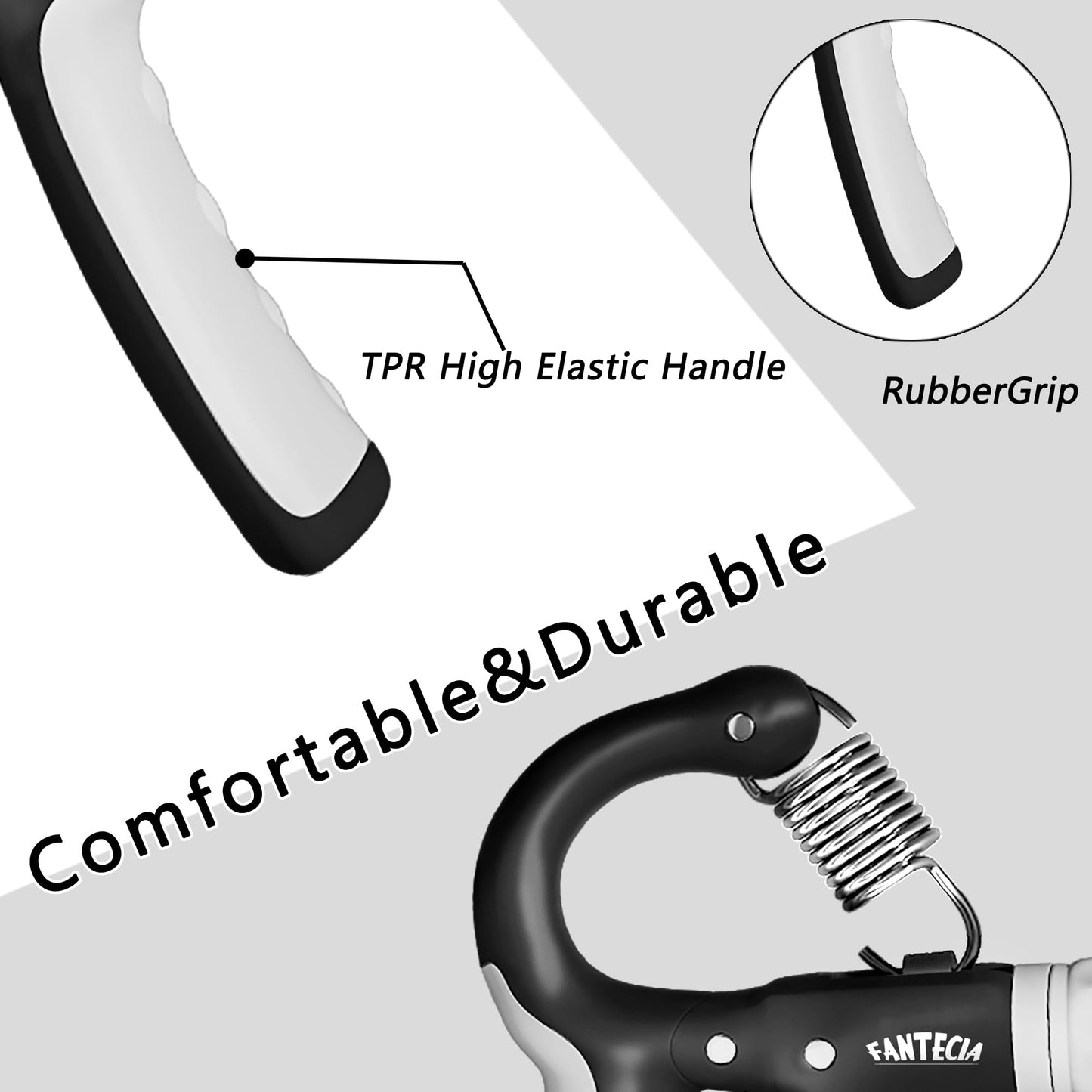 FANTECIA Hand Grip Strengthener for Kids and Youth, Adjustable Resistance Hand Gripper 11-45Lbs (2 Pack), Hand Grips for Strength Training, Stress Relief Grip