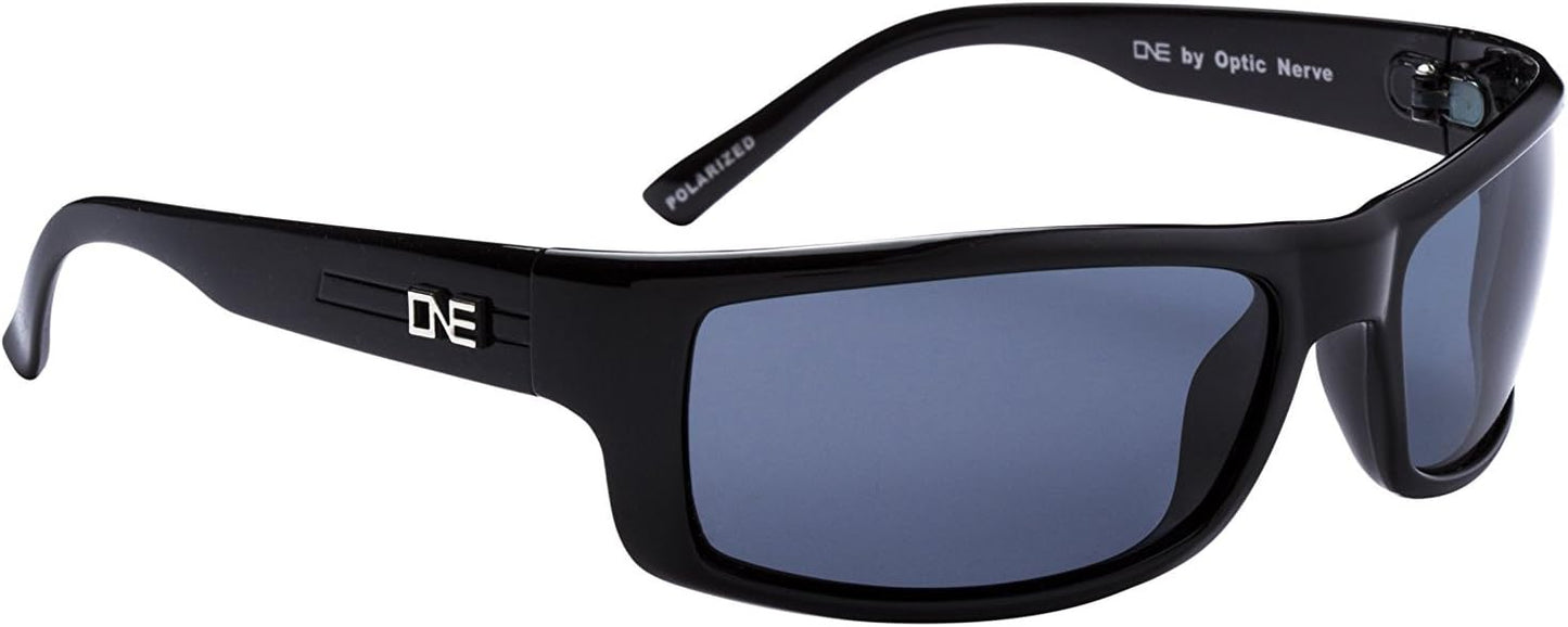 Optic Nerve Fourteener Polarized Sport Sunglasses - Lightweight Sportwrap Frame, UV Protection, Anti-Glare - Unisex Fit