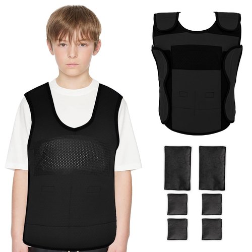 Weight Vest for Kids Black (Black, Large)