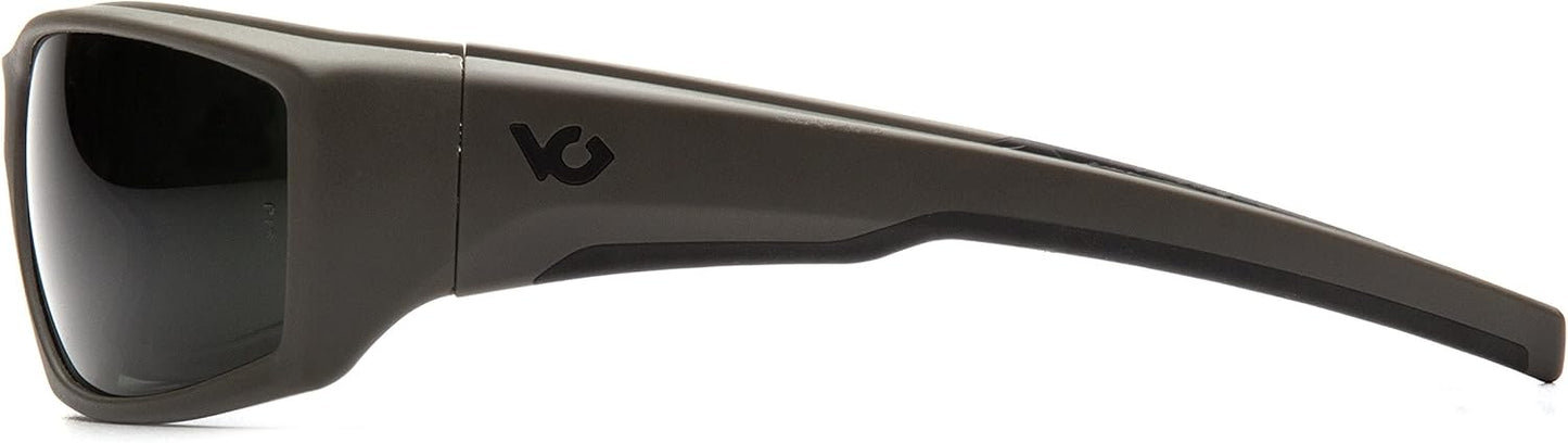 Venture Gear Overwatch Shooting Safety Sunglasses, Forest Gray Anti-Fog Lens