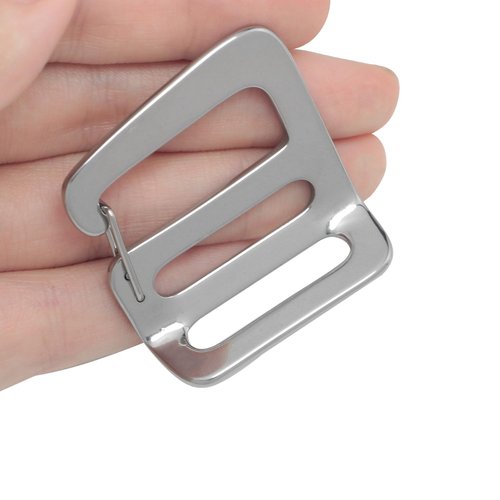LUORNG 4PCS Adjustable Webbing G Strap Hook with Spring Stainless Steel Push Door Silver 25mm/1in Bags Luggage Hardware Accessories Rustproof Tensile Climbing Buckle Backpack Handbag Buckle