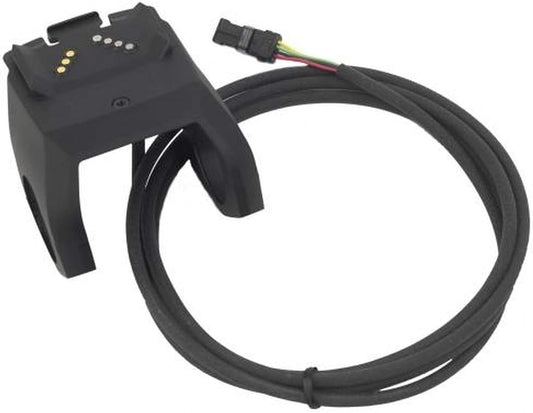 Bosch Unisex's Electric Bike Computer/Display Holder for Intuvia or Nyon, 1,500 mm Including Cable for Drive Unit and 3x4 Rubber Spaces (31.8 mm, 25.4 mm, 22.2 mm), Black, One Size