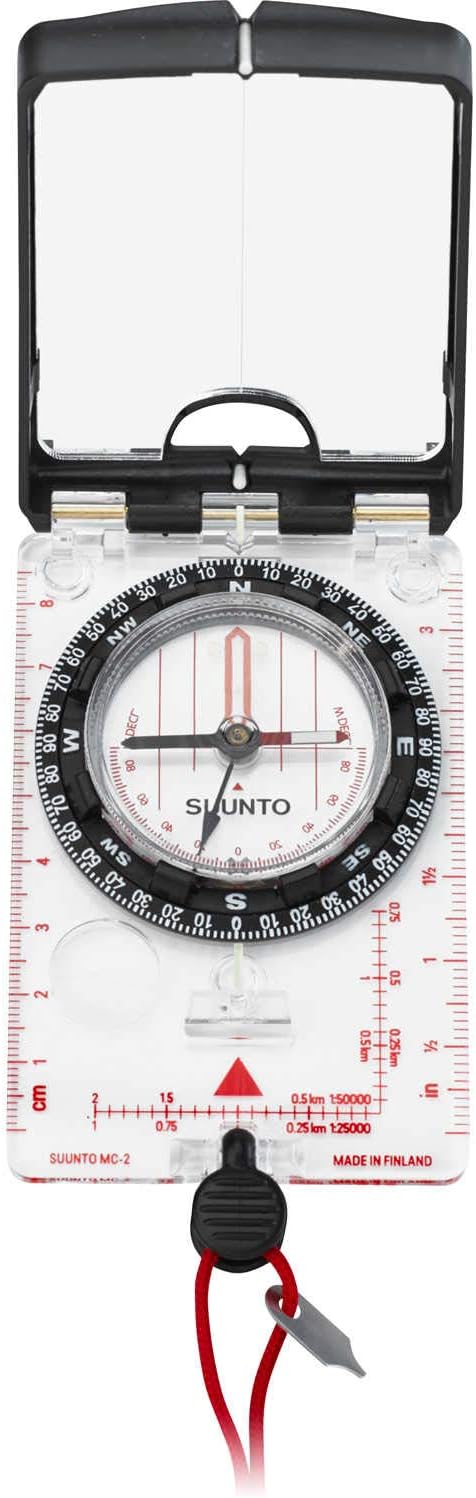 SUUNTO MC-2 Compass - Precision Navigation with Declination Adjustment & Inch Scale