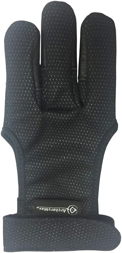 Premium Handmade Brown Leather Archery Gloves - Three Finger Design for Comfort