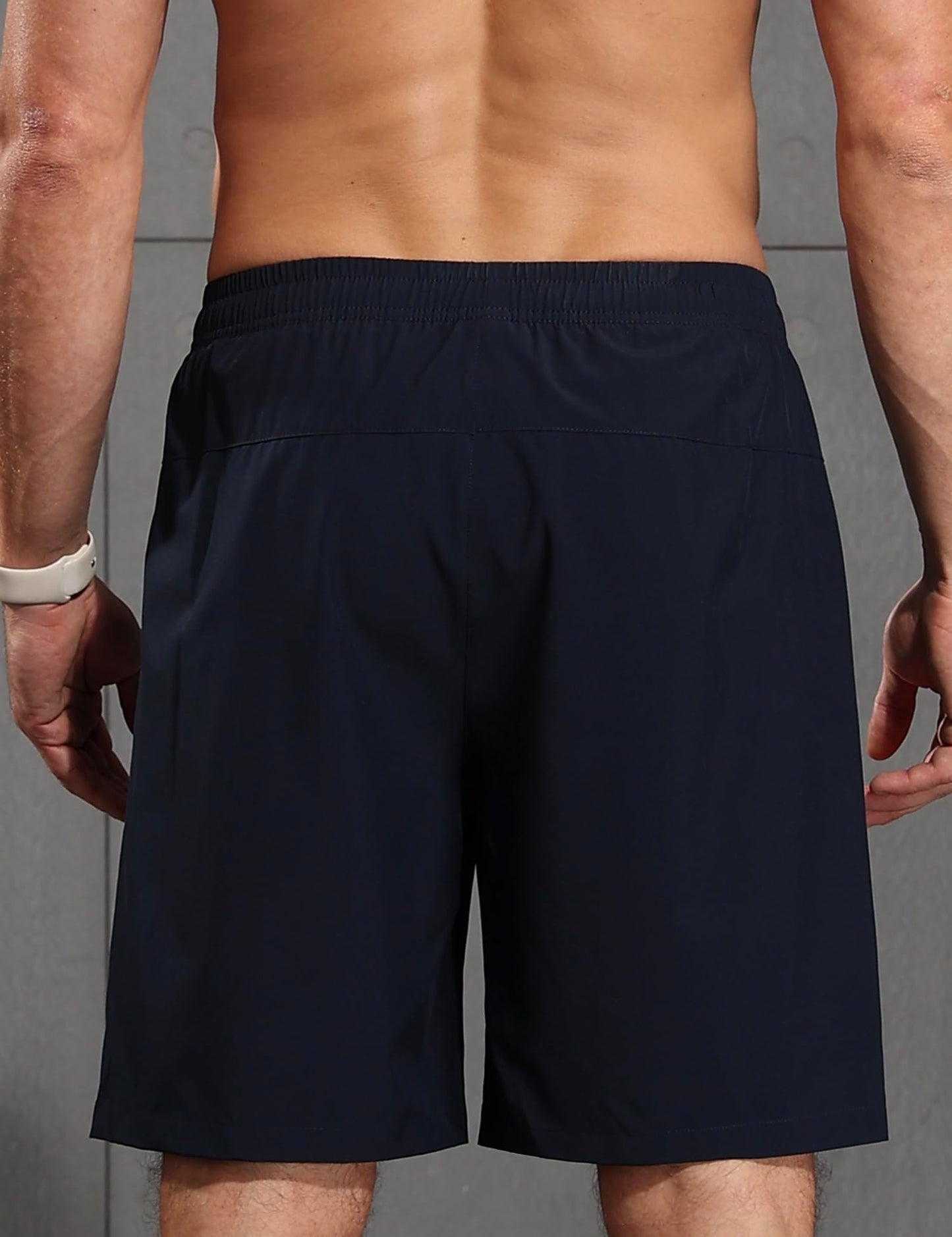 SUPIVO Men's Athletic Running Shorts Quick Dry 7" Lightweight Workout Shorts Training Sports Gym Hiking Basketball Navy M