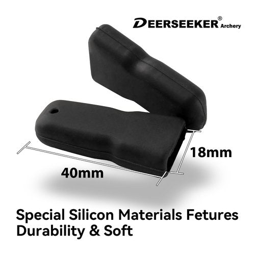 Deerseeker Recurve Bow Tip Protector Longbow Tip Guard Archery Silicon Recurve Tip Protection Hunting Accessories with 2 Pack