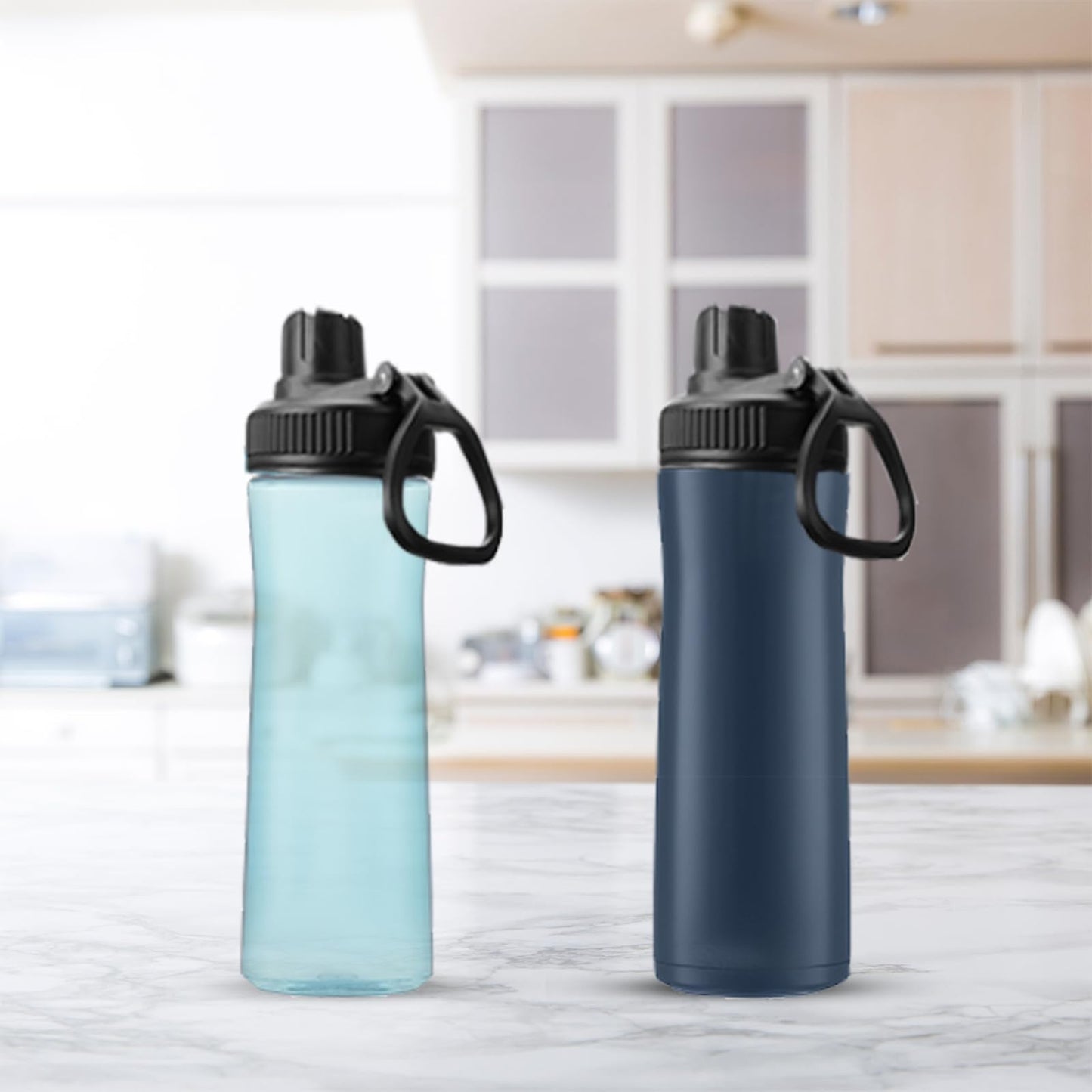 2Pcs Water Bottle Lid Replacement for Contigo wide mouth bottle, Lids replacement Compatible With Contigo 24 OZ 32 OZ 40 OZ, Leak-Proof Dust-Proof, Handle Easy to Carry, BPA Free