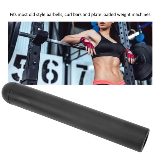 Yuecoom Barbell Bar Adapter Sleeve Convert, Sleeve Olympic Adapter Sleeves with Collars Dumbbell Convert 0.98in to 1.97in Post Sleeve for Weightlifting Bed (230mm)