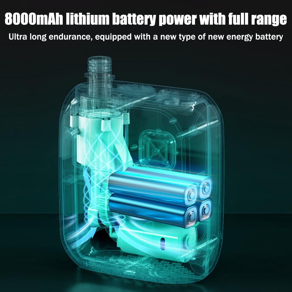 3T6B Rechargeable Paddle Board Pump with 8000mAh Battery,25PSI High Pressure SUP Pump & Car Adapter Powered Portable Electric Air Pump,for Stand Up Paddle Boards,Boats,Tent and Kayaks