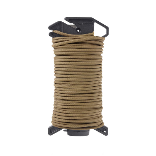 Atwood Rope MFG Ready Rope™ 550 Paracord 100 Feet 7-String Core Nylon Parachute Cord Outside Survival Gear Made in USA | Lanyards, Bracelets, Handle Wraps, Keychain (Coyote)