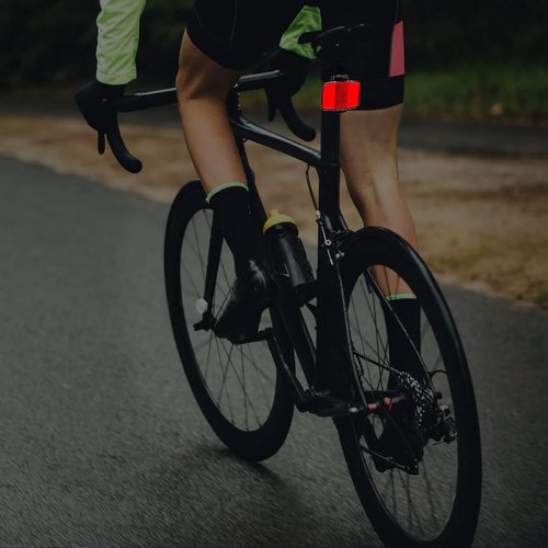 VICDUEKG Bike Front and Rear Reflectors Kit, 12 PCS Bicycle Light Wheel Spoke Reflectors Kit, Cycling Accessories Bike Safety Warning Reflectors for Handlebar and Night Cycling (White)