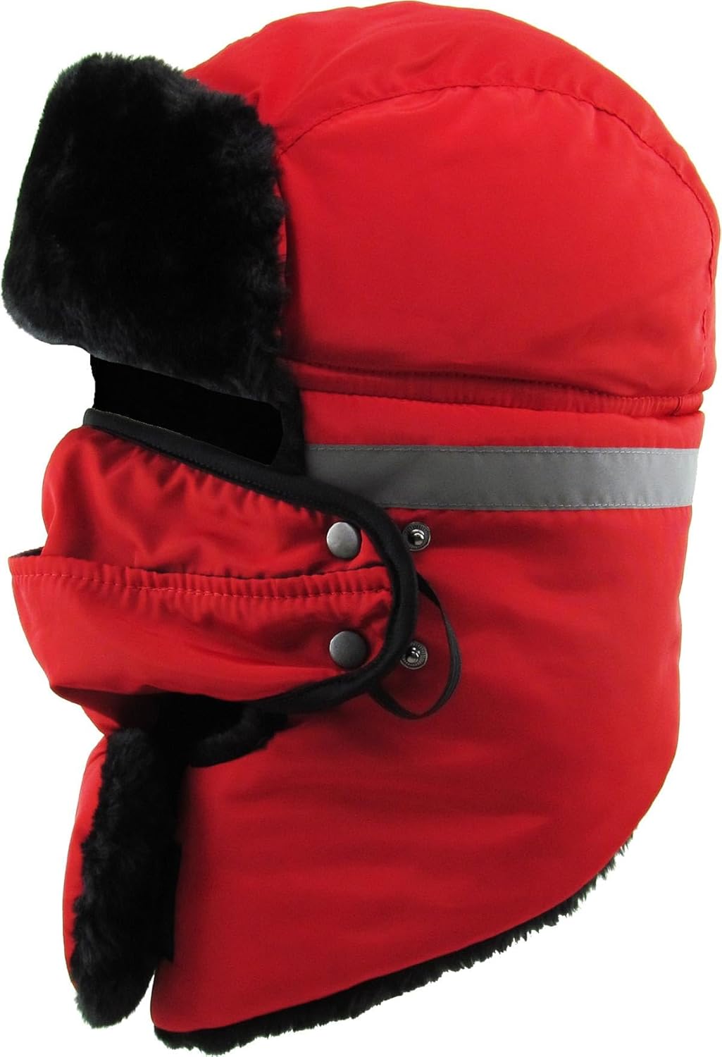 Hi Viz Trapper Warm Workwear Cold Windproof Winter Aviator Trooper Hunting Hat Ushanka Bike