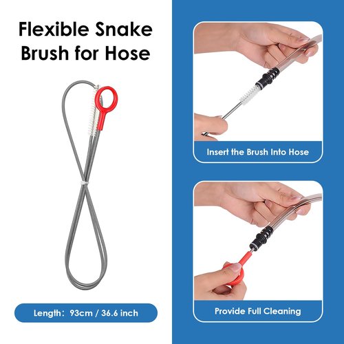 UTOBEST Hydration Bladder Cleaning Kit,4 in 1 Water Bladder Cleaning Brush Kit,Water Reservoir Cleaning Tools for Hydration Backpack(red- 1 Pack)