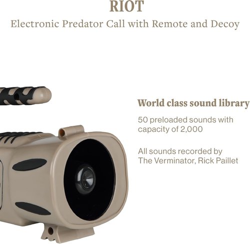 Lucky Duck Riot Electronic Predator Call with Remote and Decoy