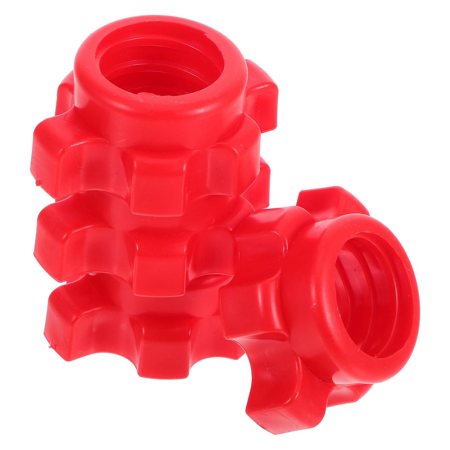 Kisangel 4Pcs Dumbbell Screw Spinlock Collars - Fixed Nut Barbell Collars Dumbbell Screw Clamps for Fitness Equipment Weight