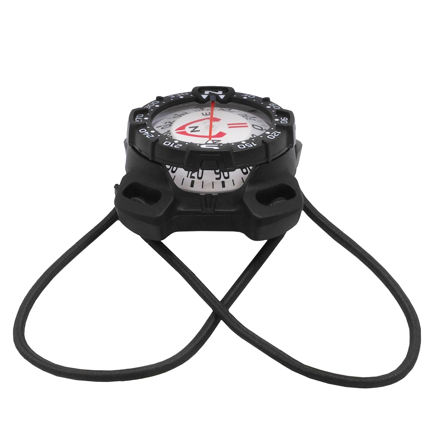 SAEKODIVE Bungee Mount Compass - Glow in the Dark, Waterproof Dive Compass for Scuba, Kayak - Diving Accessories