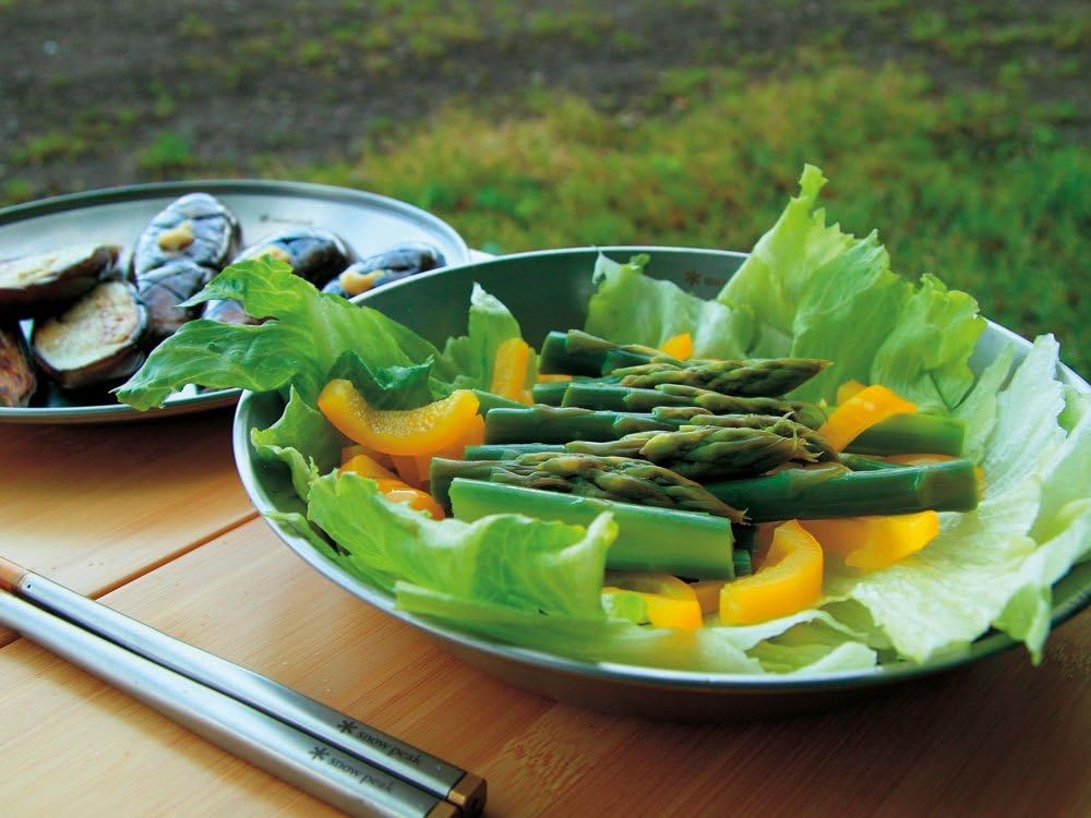 Snow Peak Tableware Set Single - Lightweight, Rust Resistant, and Durable - At Home or Group Camping