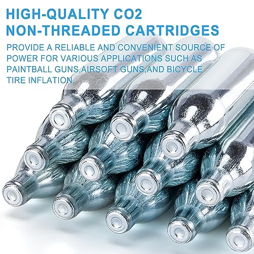 8 Gram/ 12 Gram/ 88 Gram CO2 Cartridges for Paintball - CO2 Cylinder CO2 Cartridges for Airsoft, Air Gun, Pepper Gun P2P HDP 50 Compact