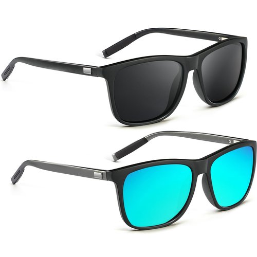 OUKEMAX Mens Sunglasses Polarized for Men Women Polarized Sunglasses with UV400 Protection for Driving Fishing Running