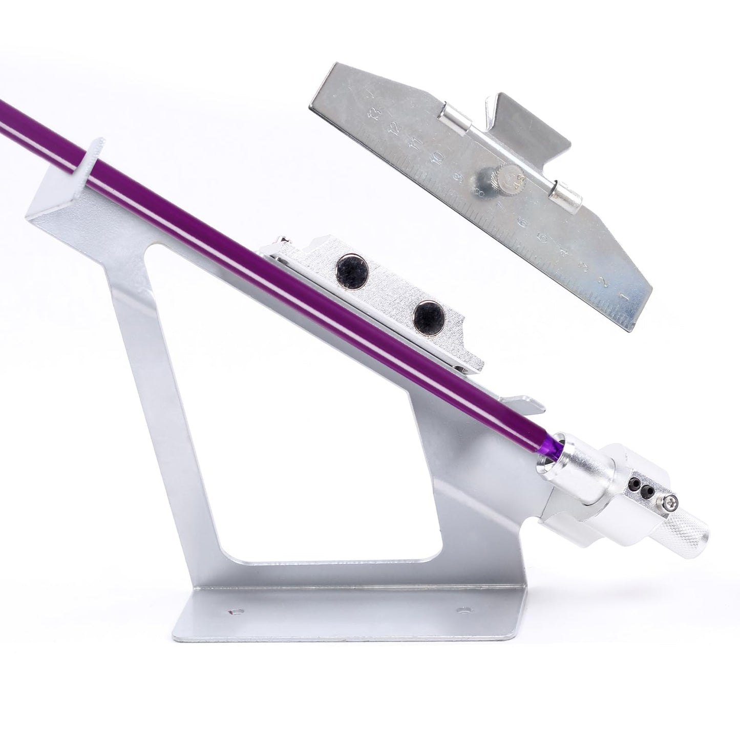 FENJANER Arrow Fletching Jig - Adjust Archery Arrow Fletchings Tool Jig Kit with Clamp for DIY Arrow Vanes (Sliver)