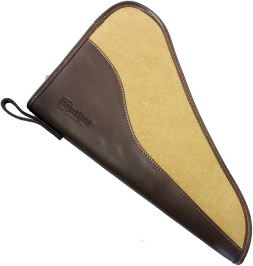 Birchwood Casey 10" Handgun Brown Leather/Tan Canvas - Black