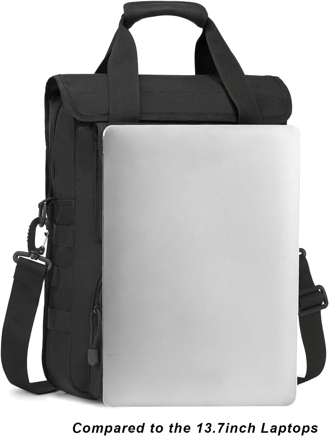 ArcEnCiel 12.9-14 Inch Laptop Tactical Messenger Bag Men MOLLE Sling Pack Briefcase Gear Handbags Utility Carry Satchel